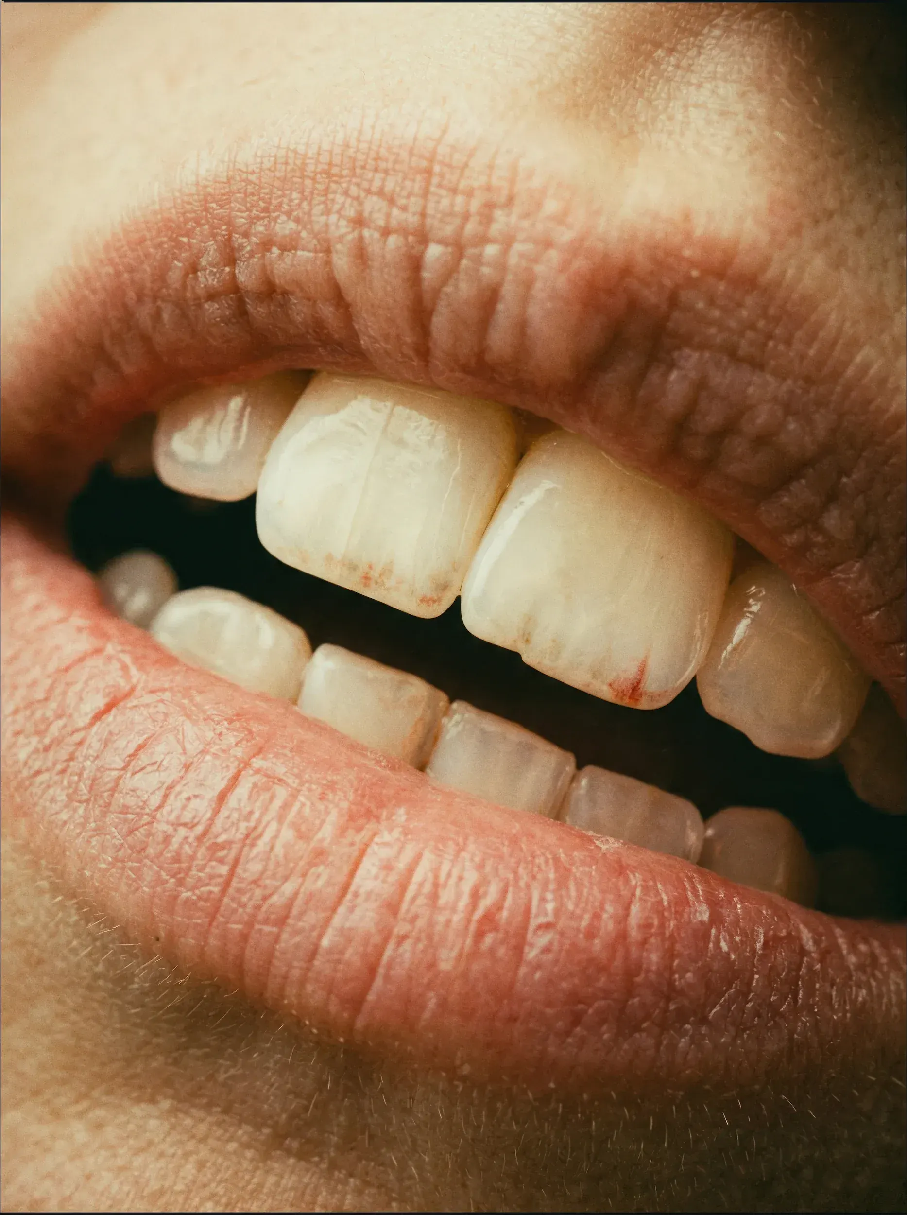 Person concerned about tooth color at East Ellijay Family and Cosmetic Dentistry